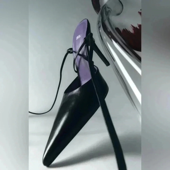 LACE UP HEELED LEATHER SHOES SIZE 6.5 LIKE NEW SMOOTH LEADER SHOES - Picture 4 of 13